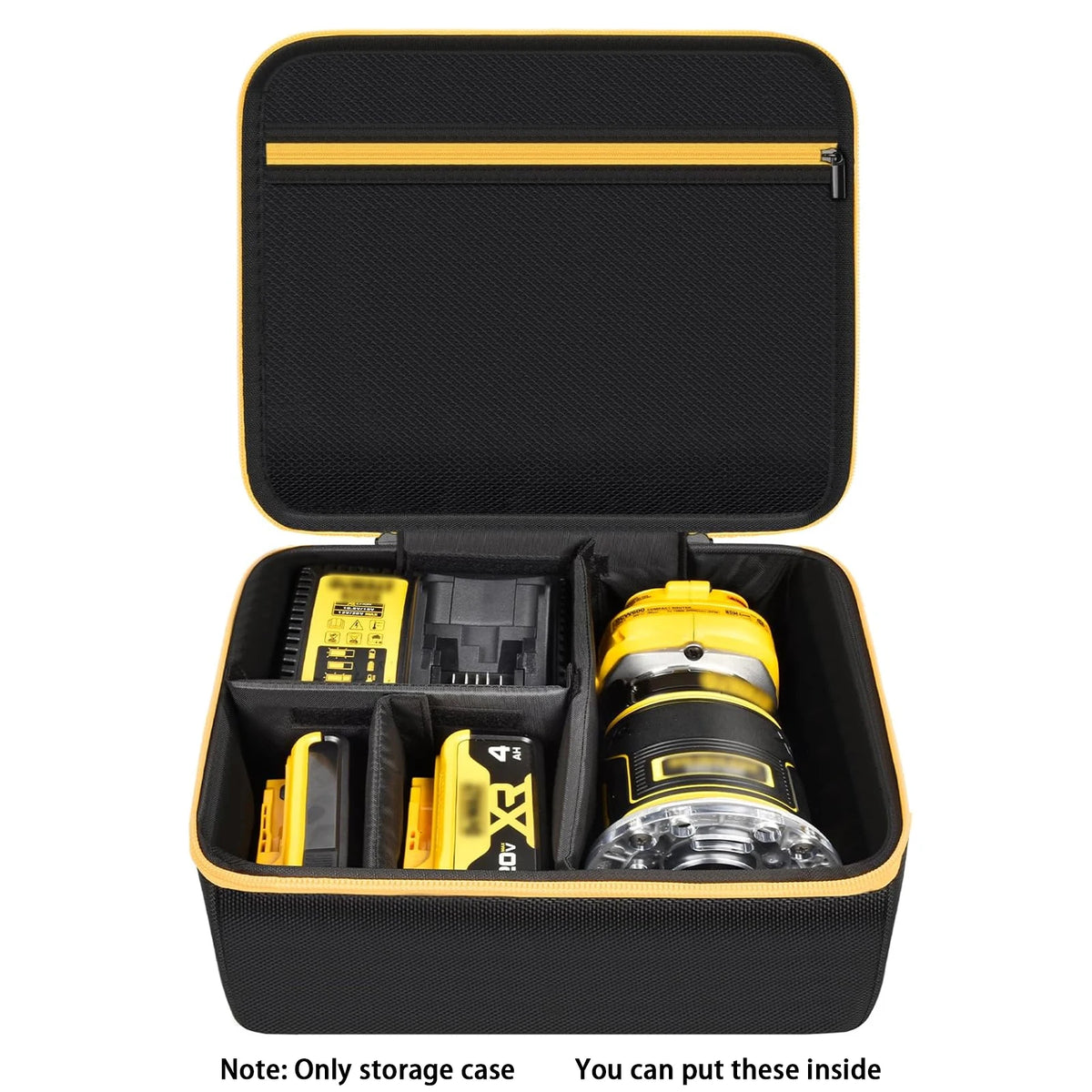 Router Tool Case for DEWALT DCW600B & Makita XTR01Z | Oxford Bag Router Tool Case Babs