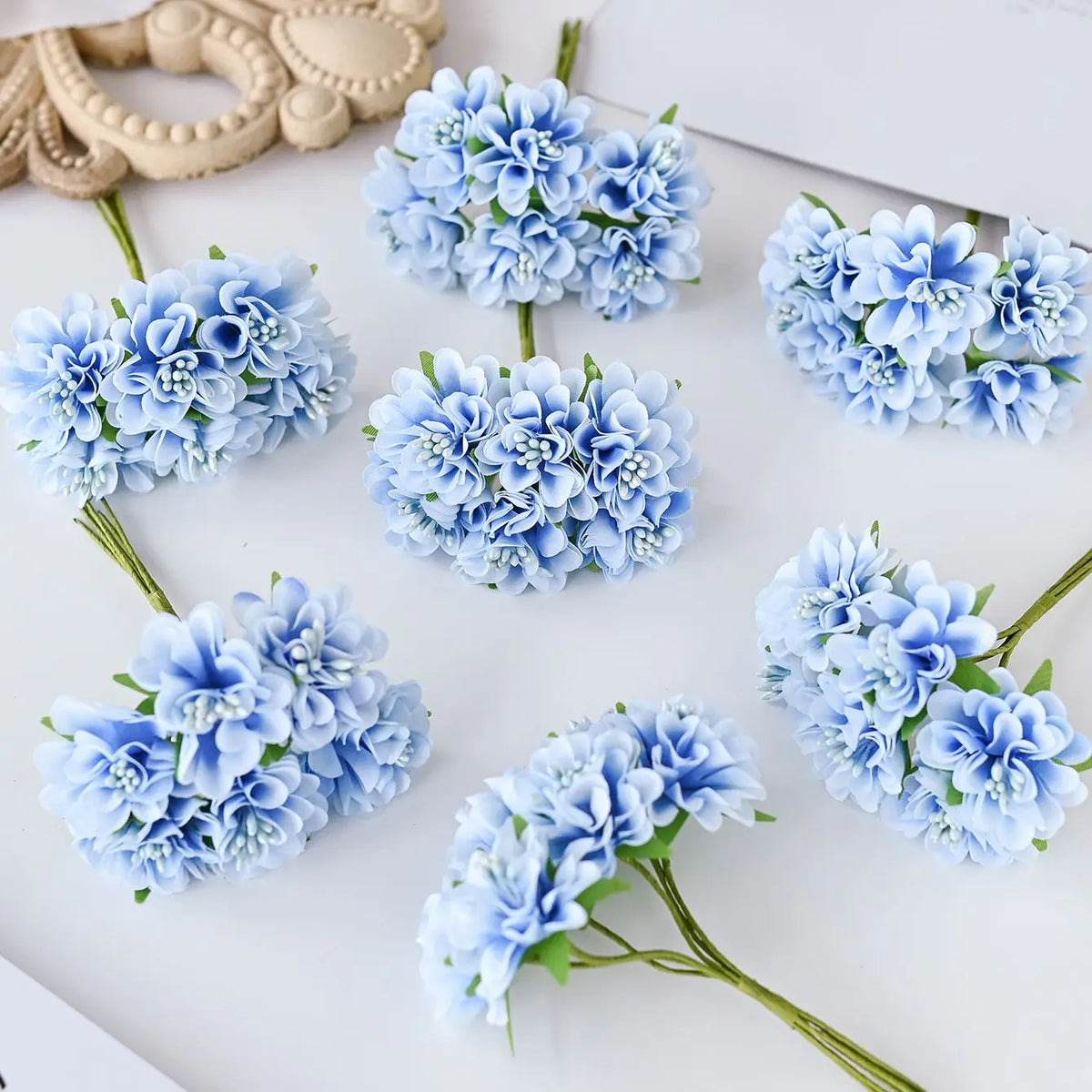 Artificial Silk Carnation Bouquet for Wedding & DIY Décor Artificial Flower Bouquet Babs