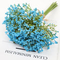 12pcs Artificial Baby's Breath Gypsophila Flowers White 32cm Artificial Flower Stems Babs blue