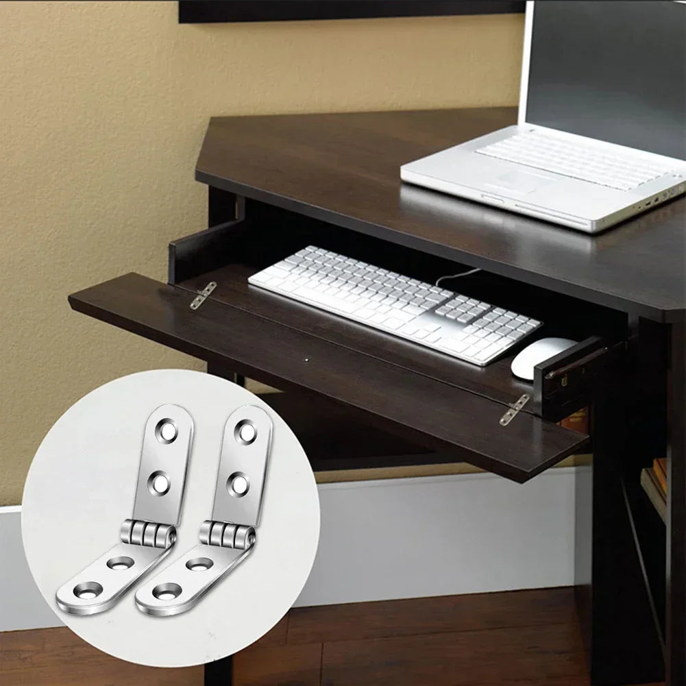 180° Foldable Cabinet Hinges – Flush Mount Iron Hinges (2pcs) Furniture Hinges Babs