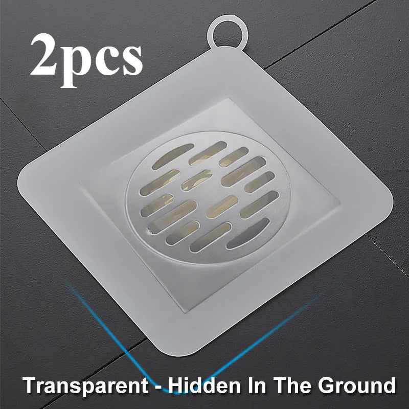 2pcs Silicone Floor Drain Cover – Anti-Odor Sink Strainer Drain Cover Strainer Babs 2pcs
