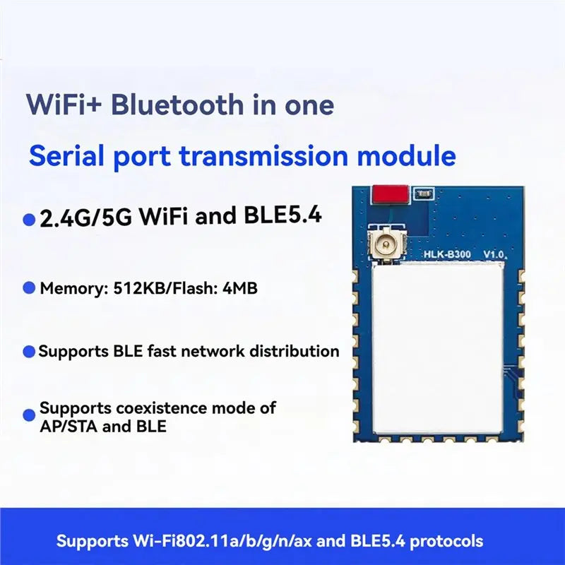 Wi-Fi 6 & Bluetooth 5.4 Dual-Mode Wireless Module Test Kit Wireless Module Kit Babs