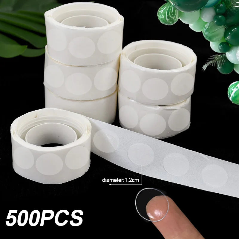 Balloon Glue Dots – Clear Double-Sided Adhesive for Party Decor Balloon Adhesive Dots Babs 5Rolls Other