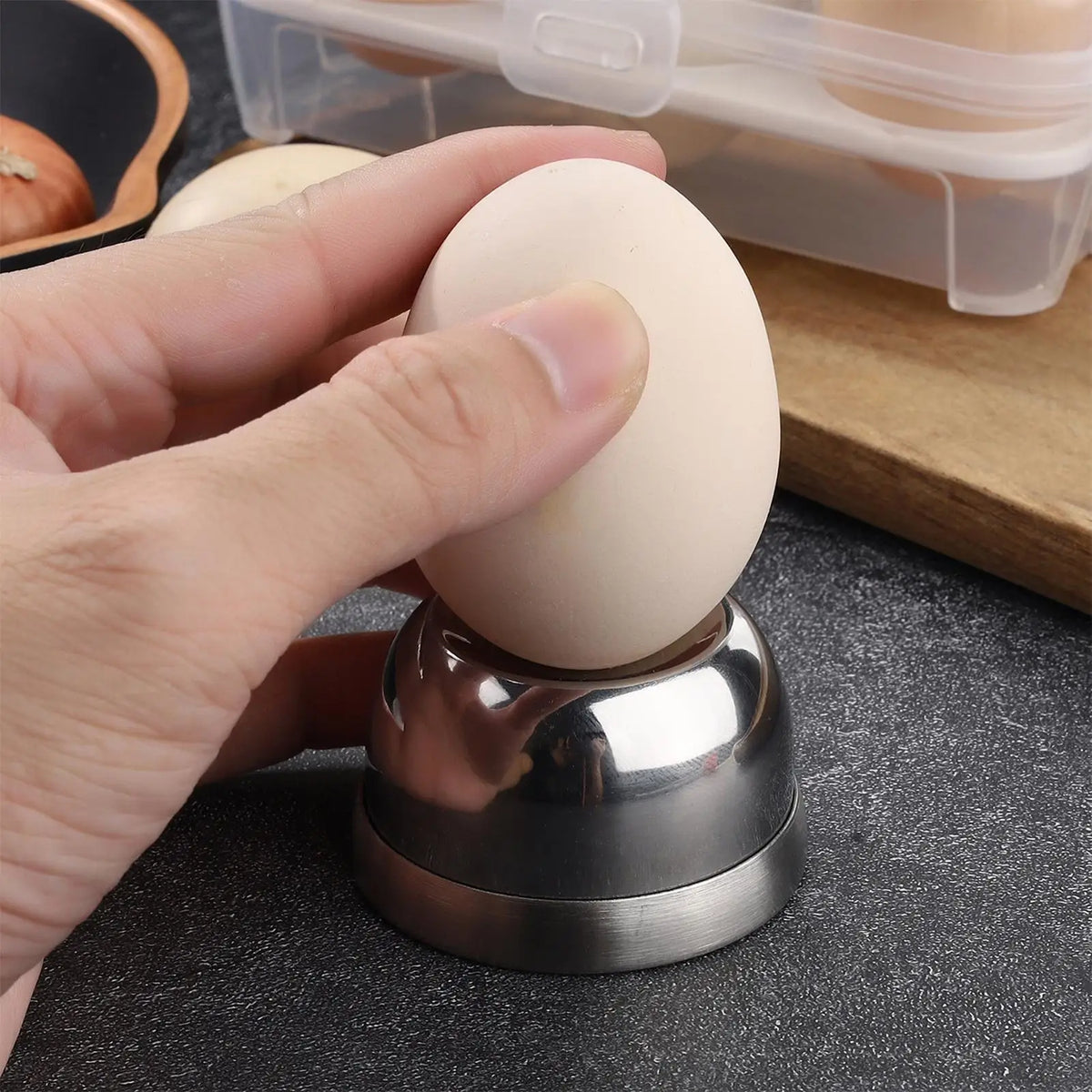 304 Stainless Steel Egg Piercer & Puncher – Kitchen Tool Egg Piercer Tool Babs