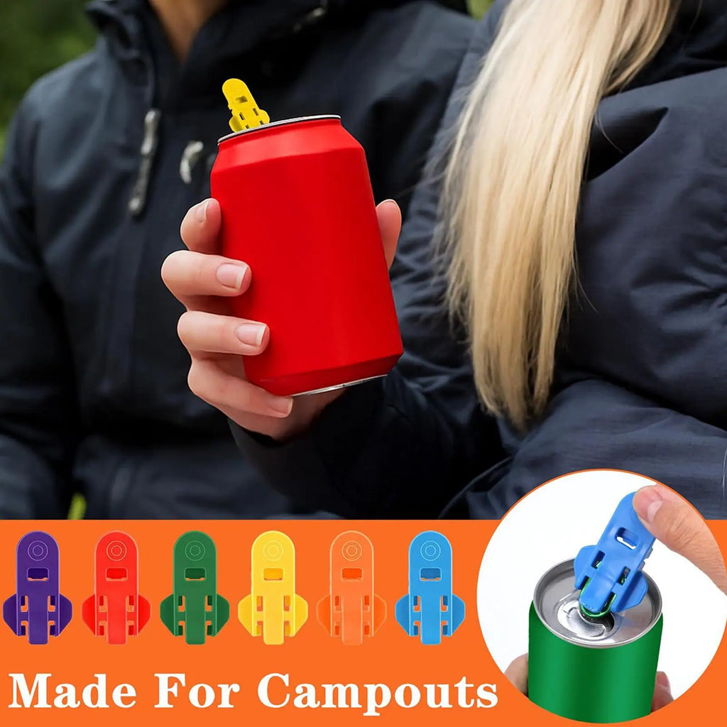 24-Pack Handheld Can Opener & Dustproof Lid Sealer for Drinks Can Opener Set Babs