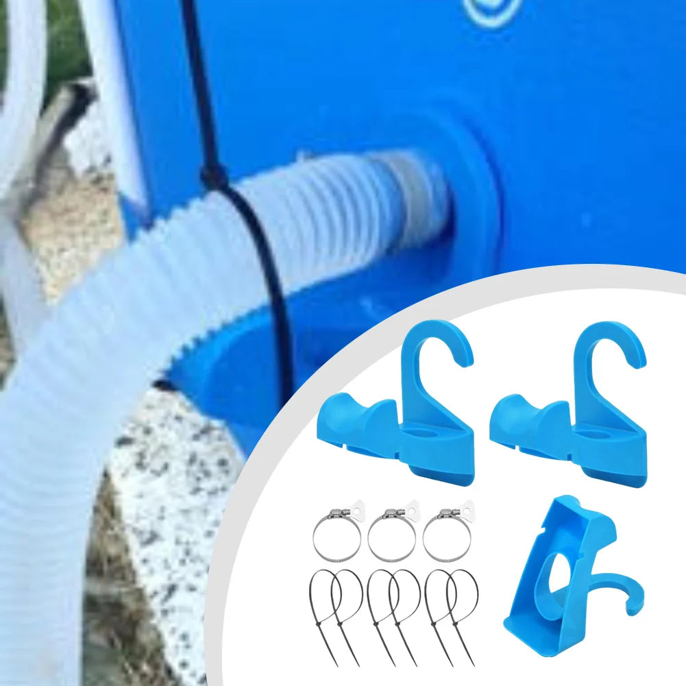 Pool Pipe Holder Set – Plunger Valve Brackets, Clips & Ties Pool Pipe Holder Set Babs
