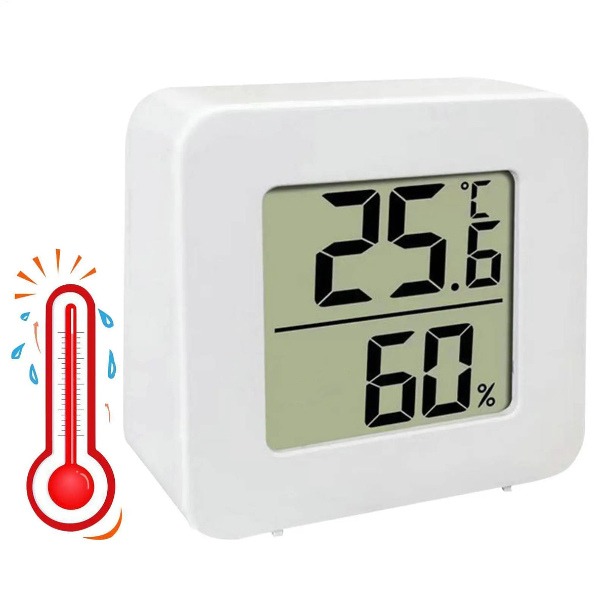 LCD Digital Indoor Thermometer & Hygrometer – Mini Humidity Gauge Indoor Thermometer Hygrometer Babs
