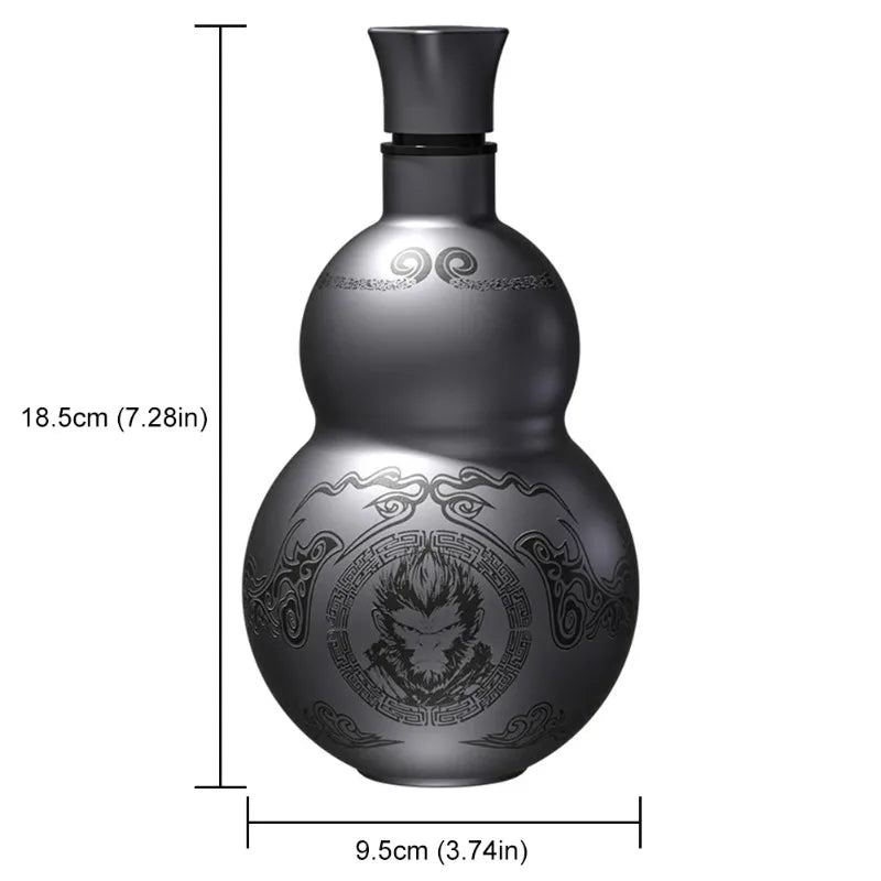 500ml Gourd Stainless Steel Insulated Water Bottle | Retro Style Insulated Water Bottle Babs