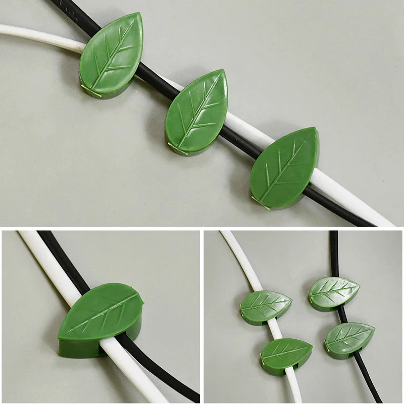 10-Pack Leaf Plant Climbing Wall Clips | Self-Adhesive Vine Hook Plant Climbing Clips Babs