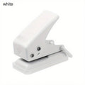 Mini Single Hole Punch – Portable Paper Puncher for Journals Hole Punch Babs white