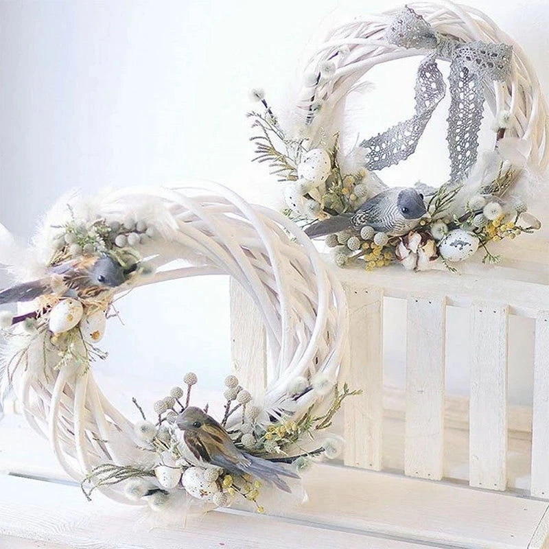White Rattan Wreath Ring 10–30cm | DIY Easter & Wedding Decor Decorative Wreath Ring Babs