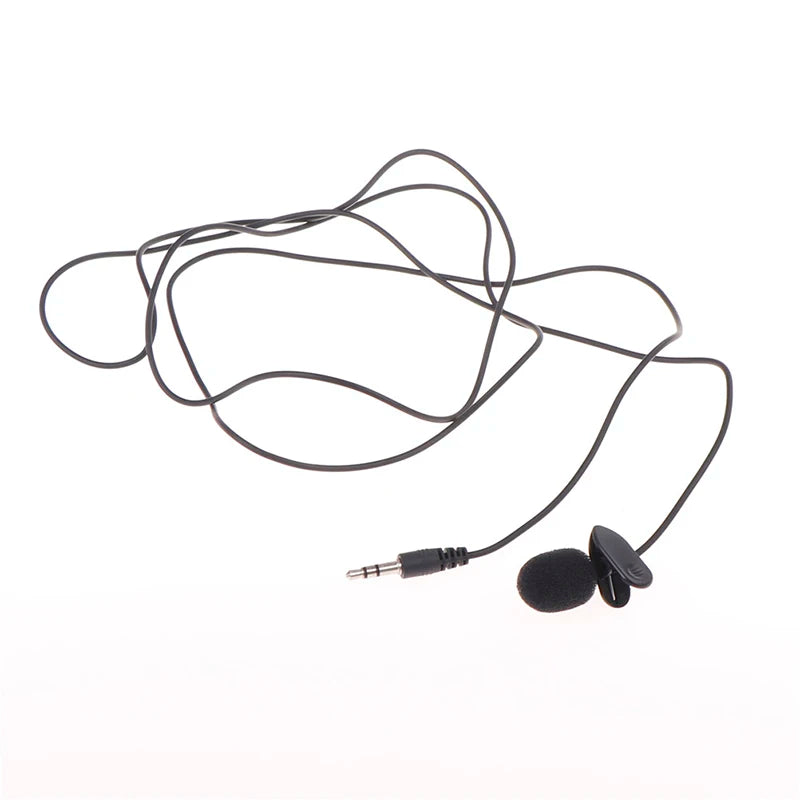 3.5mm Clip-On Condenser Mic for PC Laptop – 1.5M Cable Clip-On Microphone Babs One Size