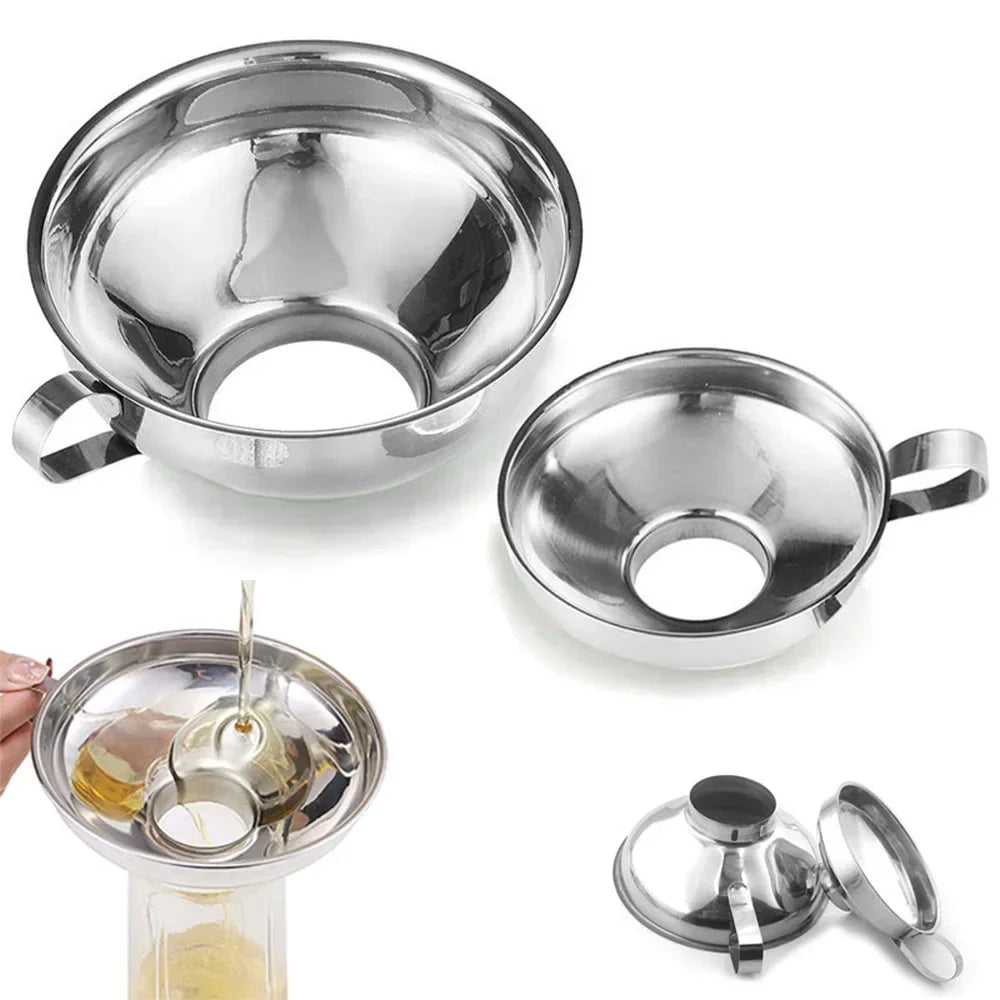 Stainless Steel Wide Mouth Canning Funnel – 2 Sizes Kitchen Canning Funnel Babs