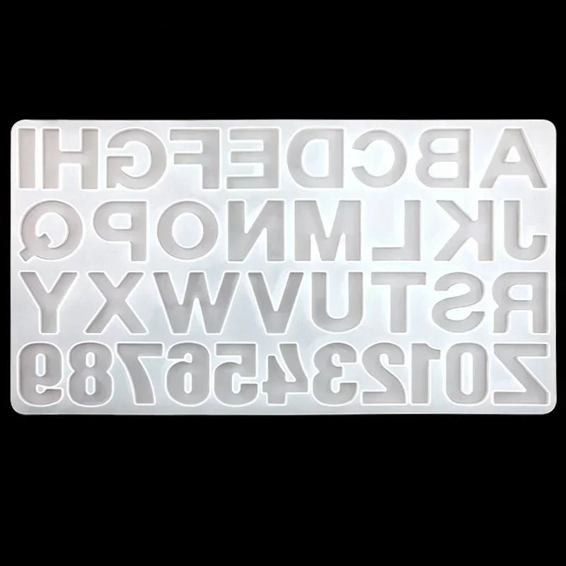 Alphabet Silicone Epoxy Resin Molds – DIY Jewelry Making Silicone Resin Mold Babs