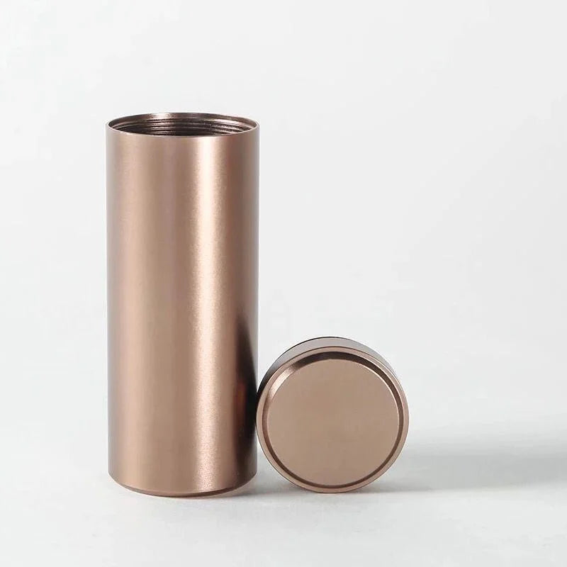Aluminum Travel Tea Jar – Airtight Sealed Mini Storage Caddy Tea Storage Container Babs coffee