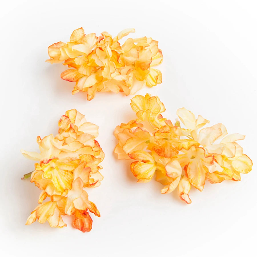 10 Artificial Silk Hydrangea Heads – DIY Wedding Floral Decor Artificial Silk Flowers Babs Color 9 10pieces
