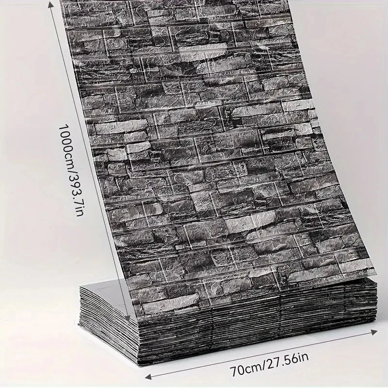3D Brick Peel & Stick Wallpaper 70cm×10m – XPE Foam Wall Sticker Peel & Stick Wallpaper Babs