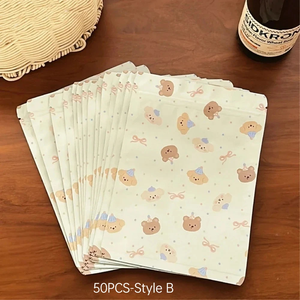 Resealable Zipper Seal Bags for Candy, Food & Vitamins 20/50 Pcs Food Storage Bags Babs 50PCS-Style B 13x18cm