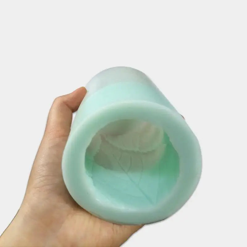 Silicone Cylinder Leaf Mold – Soap, Candle, Resin & Aroma Stone Silicone Craft Mold Babs