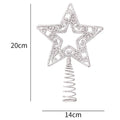 Christmas Tree Star Topper – Glitter Gold & Silver Snowflake Christmas Tree Topper Babs 4