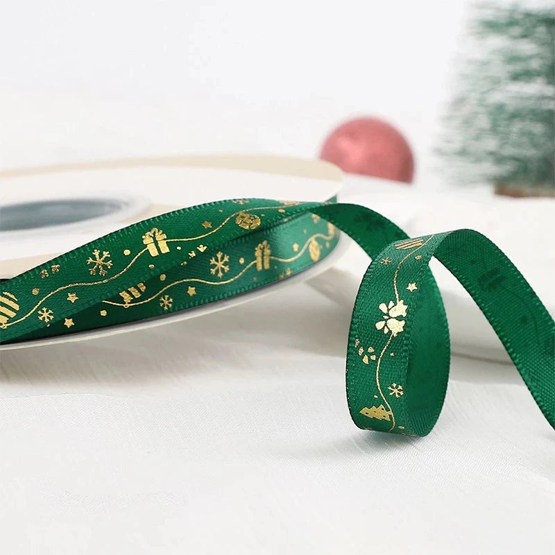 5m Christmas Ribbon – Gift Wrap, Tree & Holiday Décor