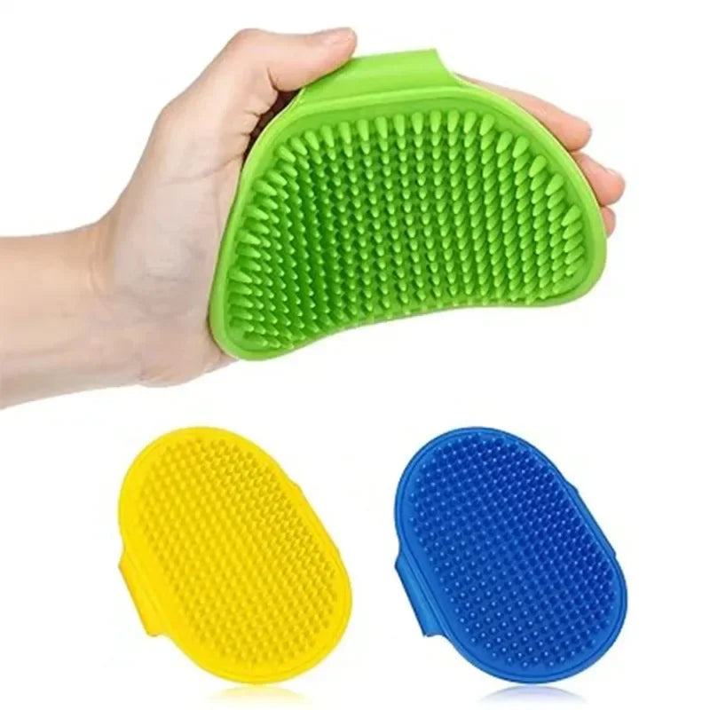 Rubber Dog Bath Massage Grooming Brush – All Coats & Pets Pet Grooming Brush Babs