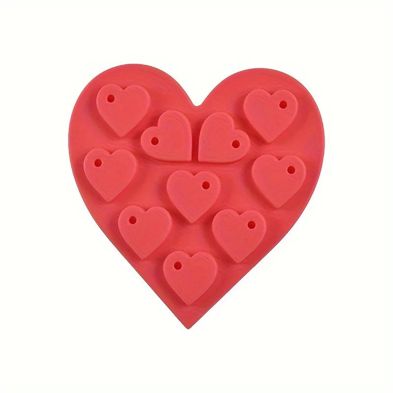 Heart Silicone Resin Mould – DIY Earring & Pendant Casting Resin Casting Mould Babs 1pc