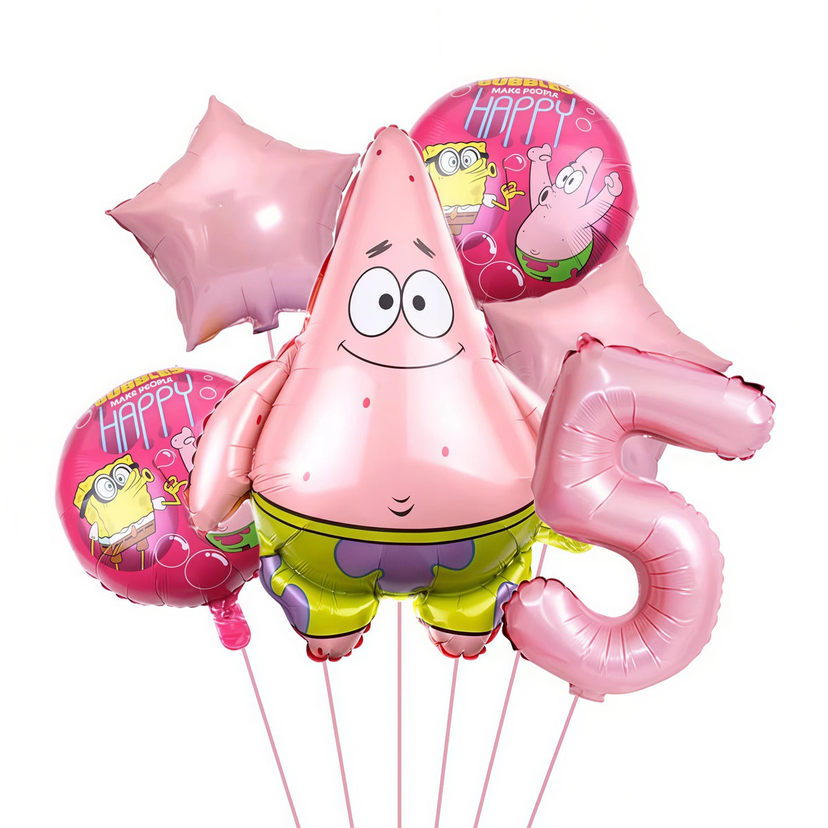 SpongeBob & Patrick Star Foil Balloons – Birthday Party Decor Party Balloons Babs Pink 5
