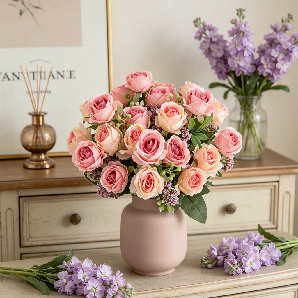 Silk Artificial Roses – Wedding, Home & DIY Floral Décor Artificial Silk Flowers Babs
