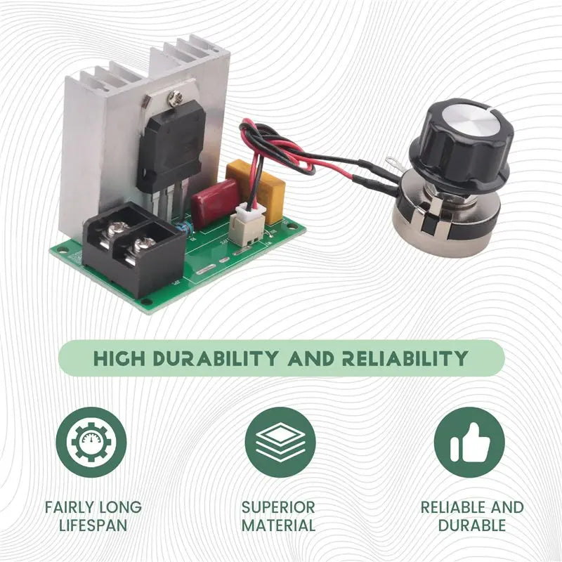 8000W Electronic Voltage Regulator AC 220V SCR Motor Speed Controller Voltage Regulator Babs