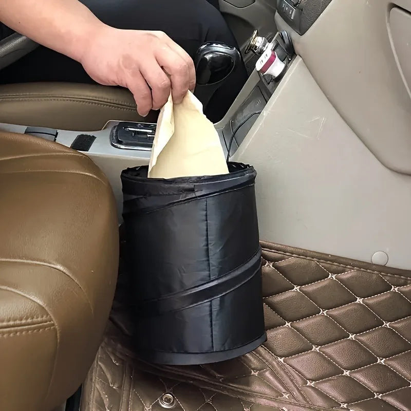 Collapsible Car Trash Can – Oxford Cloth, Universal Fit Car Trash Can Babs