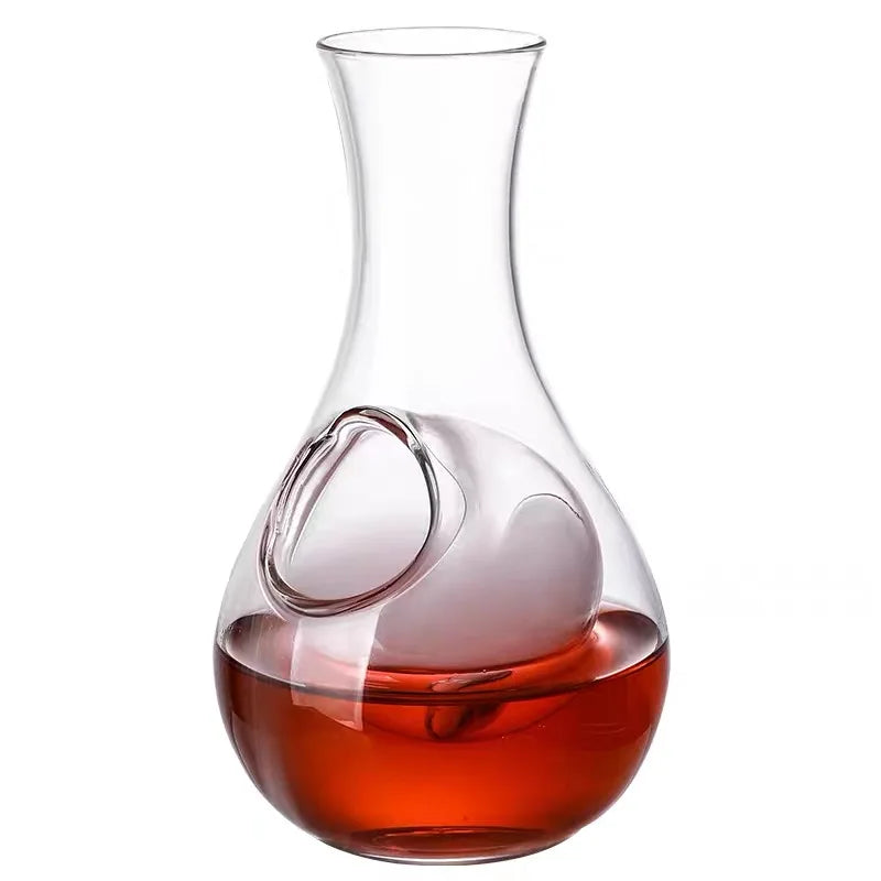 Japanese Crystal Glass Sake Decanter Ice Jug Set | 10x17cm Glass Decanter Set Babs