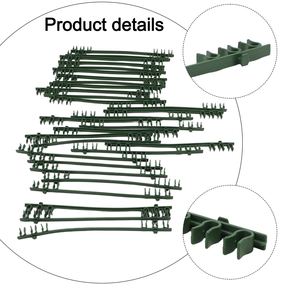 30pcs Plant Stake Connecting Rods – DIY Garden Trellis Kit Plant Stake Connectors Babs