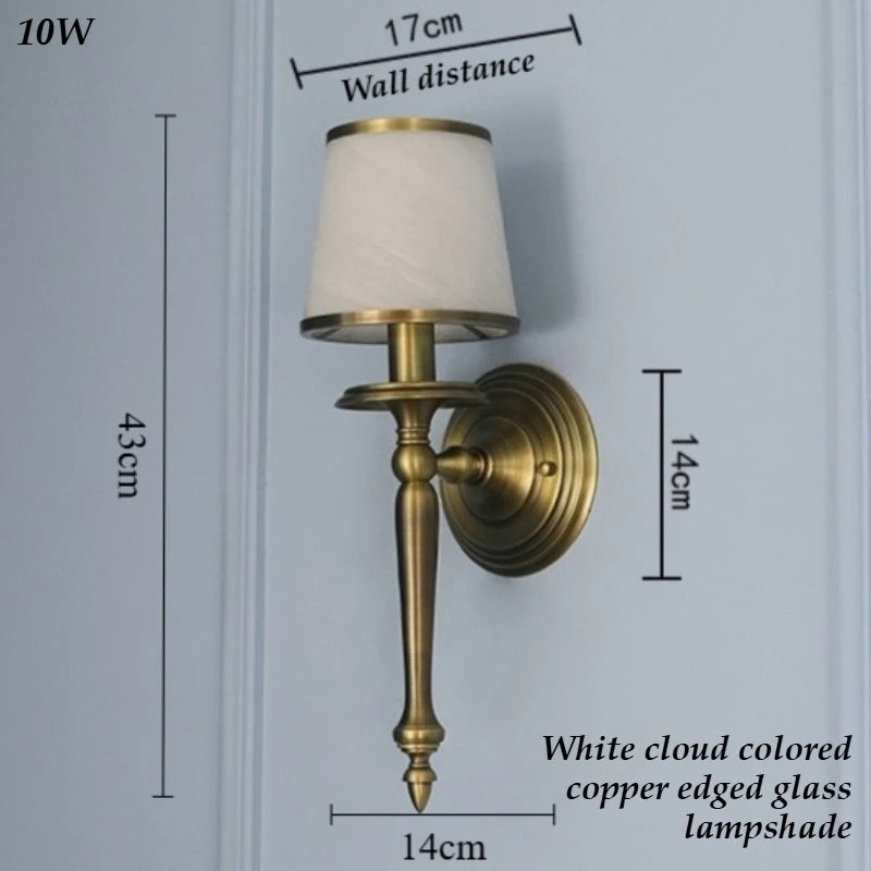 Luxury Copper & Glass Lampshade | American Style Home Décor Luxury Lamp Shade Babs Single Head Beige