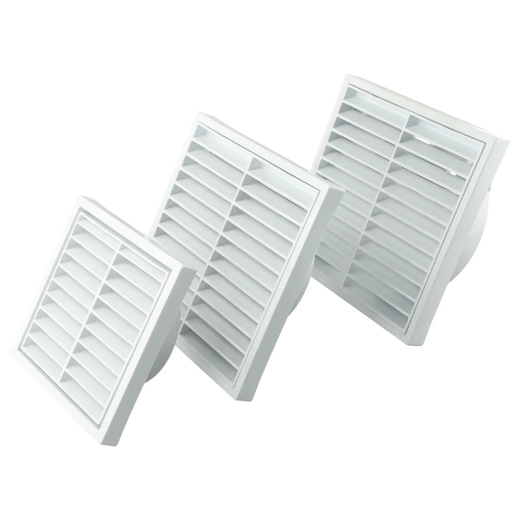 Plastic Ventilation Grille with Steel Mesh – Wall & Duct Vent Ventilation Grille Babs
