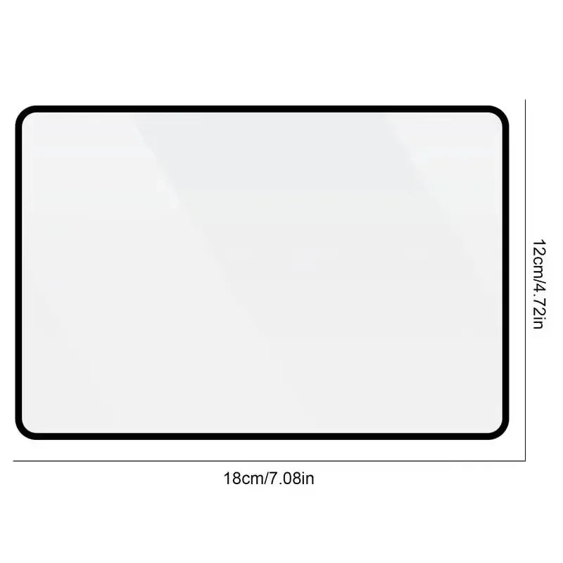 6-Pack Fresnel Magnifier Bookmark Cards – 3x PVC Reading Lens Fresnel Magnifier Card Babs