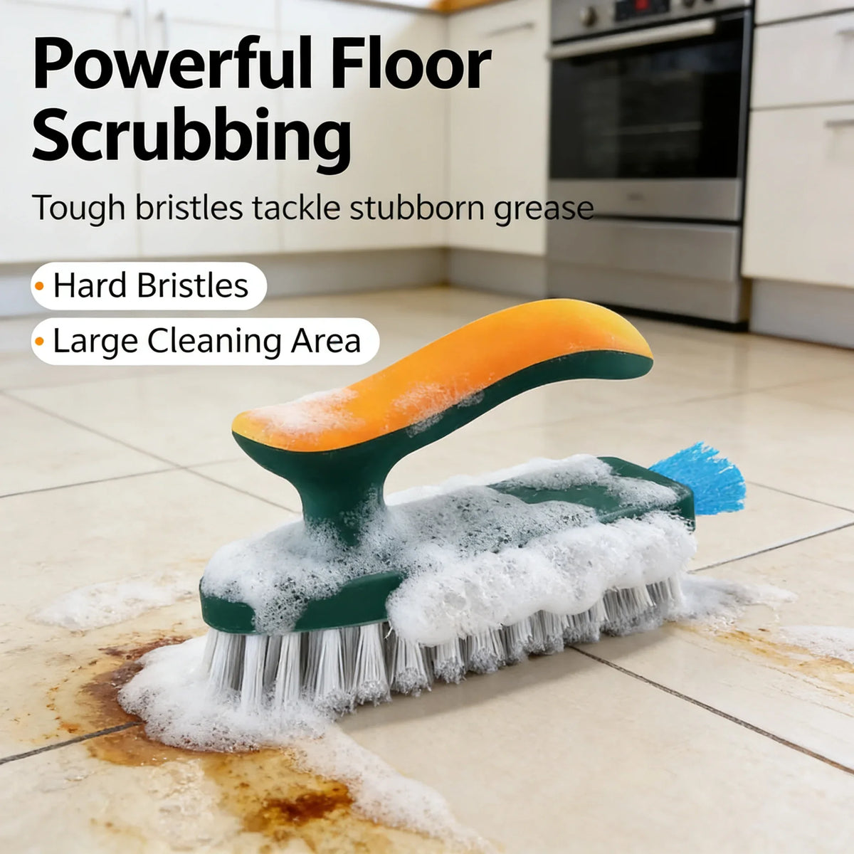 T-Handle Grout Scrub Brush Set – Bathroom & Kitchen Cleaner Scrub Brush Set Babs