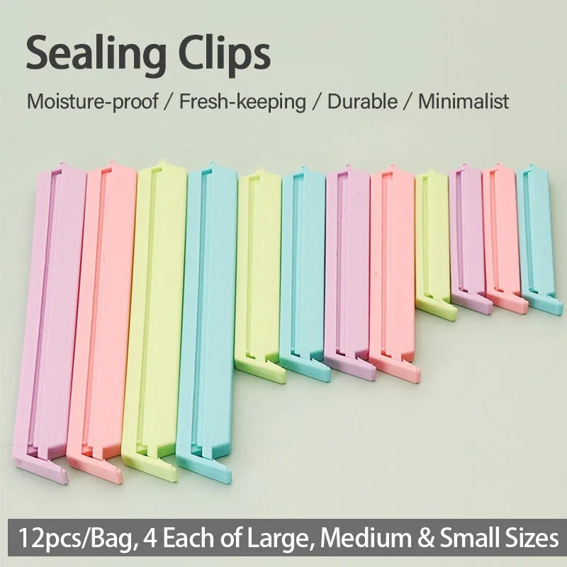 Plastic Bag Sealing Clips – Food Saver Clamps for Kitchen & Freezer Food Storage Clips Babs