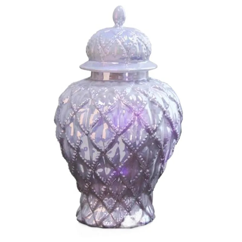 Electroplated Ceramic Vase – Luxury Ikebana Flower Decor Decorative Ceramic Vase Babs Multicolour-Small