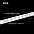 10M Water Ripple Curtain Headband & Stainless Steel Nails Curtain Heading Tape Babs Distance 125mm