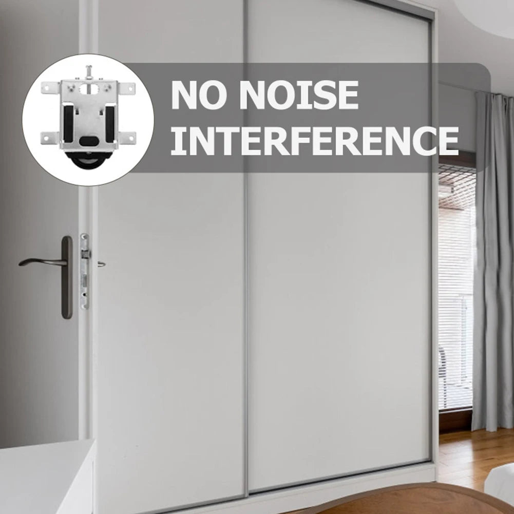 Sliding Door Roller Pulley Kit – Wardrobe & Cabinet (2 Pair) Sliding Door Roller Kit Babs