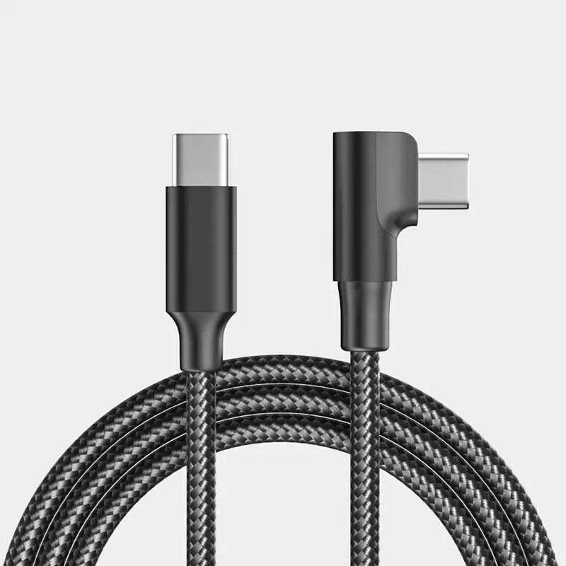 90° USB-C Fast Charging Cable 60W PD Braided 1M Type-C USB-C Charging Cable Babs
