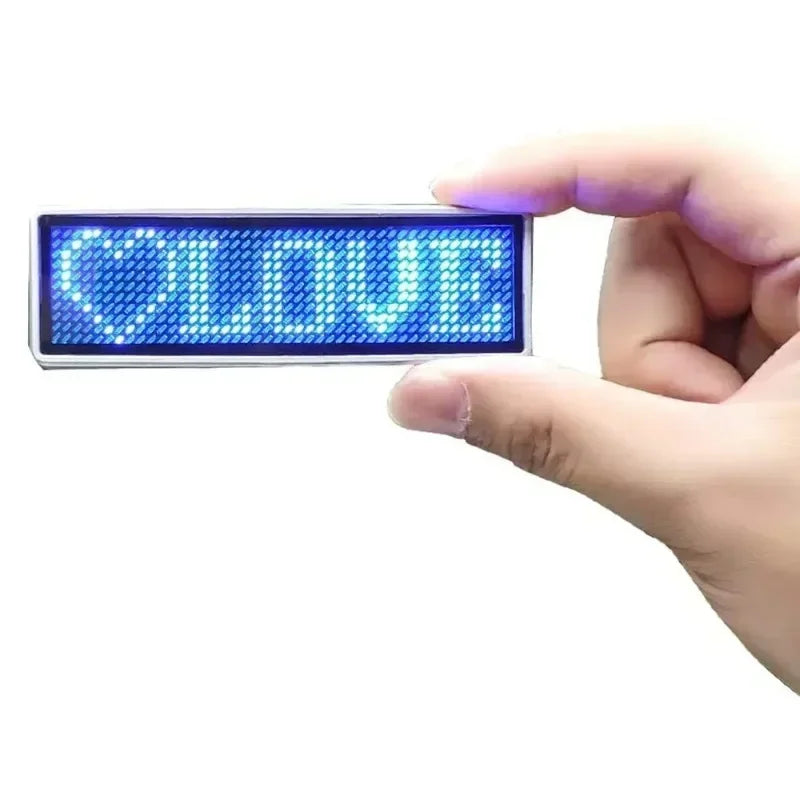 Rechargeable Bluetooth Programmable LED Name Badge & Display LED Name Badge Babs