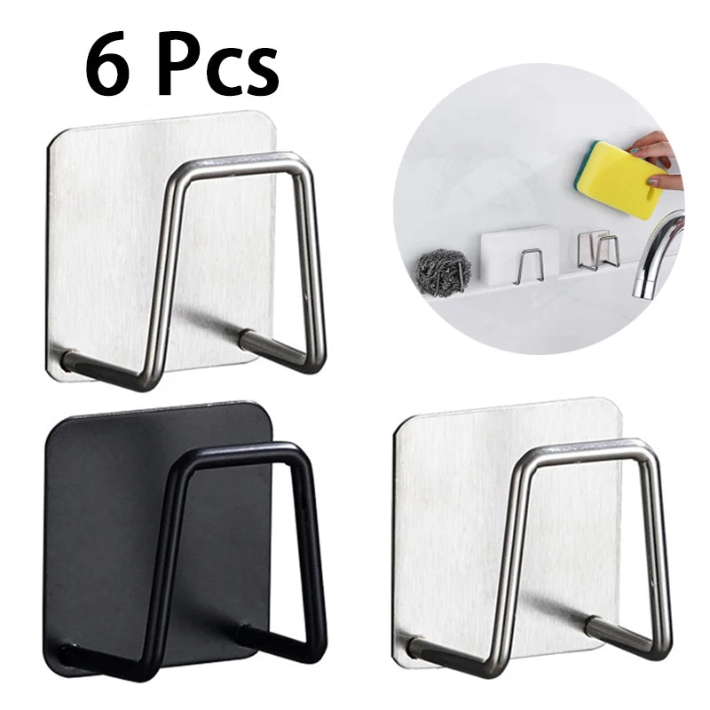 Stainless Steel Kitchen Sink Sponge Holder & Organizer Sink Sponge Holder Babs