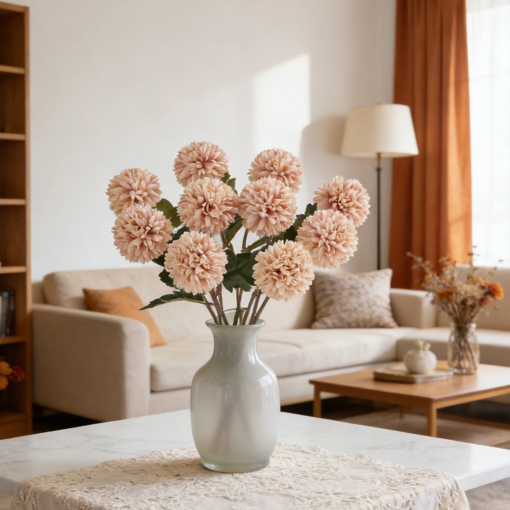 Silk Ball Chrysanthemum Artificial Flowers – Wedding & Home Décor Artificial Silk Flowers Babs