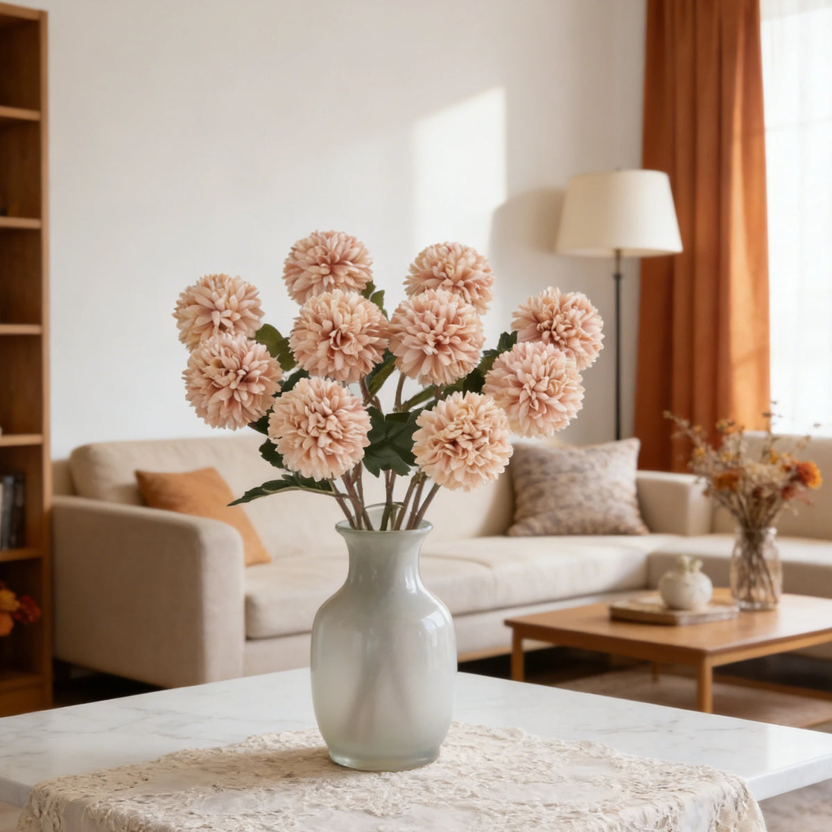 Silk Ball Chrysanthemum Artificial Flowers – Wedding & Home Décor Artificial Silk Flowers Babs