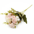 Artificial Silk Peony Rose Bouquet – Wedding & Home Decor Artificial Flower Bouquet Babs color 3 1 pc