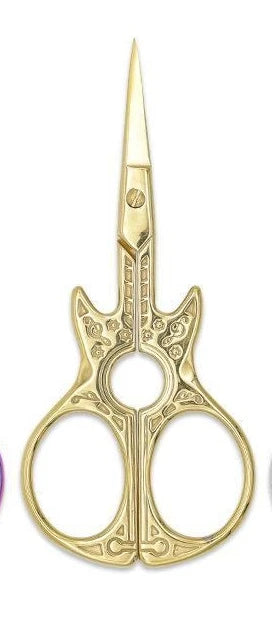 Guitar Pattern Dressmaker Shears – Stainless Steel Sewing Scissors Dressmaker Shears Babs Gold