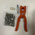 50-Piece Metal Snap Button Kit with Manual Press Pliers Snap Button Kit Babs Antique Brass
