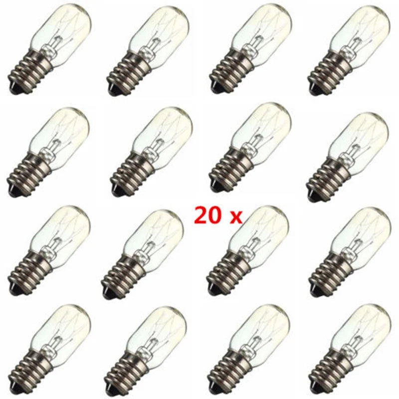 20 Pack E14 15W Globe Bulbs – Salt Lamp, Fridge & Oven Replacement Globe Bulbs Babs Default Title